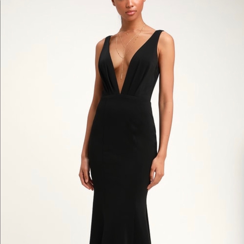 Black full length gown